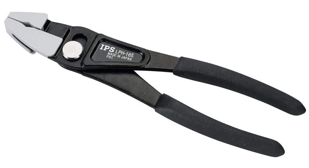 IGARASHI PLIERS IPS LPH165 Nonmarring Plastic Jaw One Touch Soft Slip