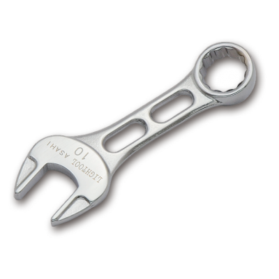 Asahi Lightool Stubby Combination Wrench, 10mm, LCWU010