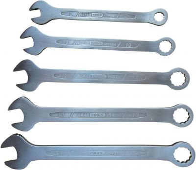 Crab Stainless Steel Combination Wrench Set, SLS-500